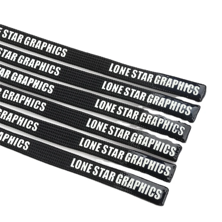 Good quality round cord polyester drawstring cord drawcord strap with rubber tipping