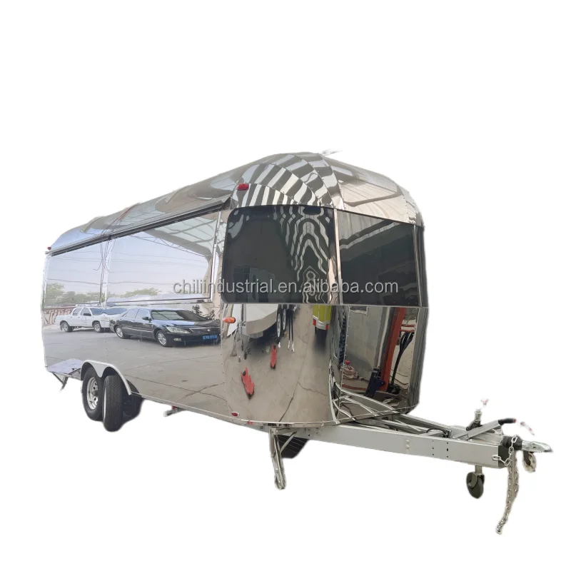 Рыночные киоски Airstream Food Van Icecream закусочные машины из нержавеющей стали Интернет-магазины Канада ресторанное оборудование для приготовления пищи N/A