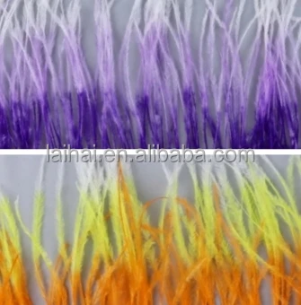Cheap Sale 10-15cm Fluffy Ostrich Feather Fringe Trimmings Colorful Feathers Decoration For Party Dress Costume Skirt