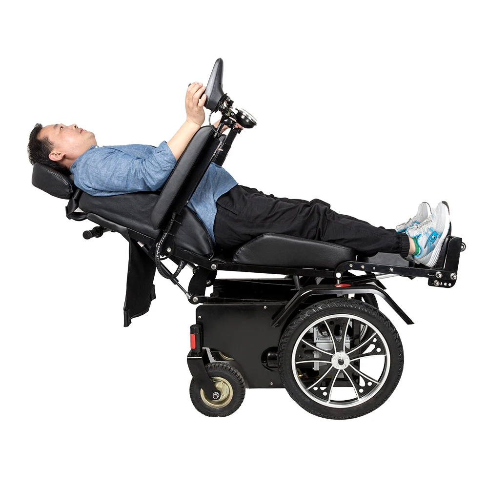 safe electric power standing wheelchair