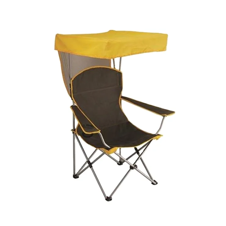 Экономичная наружная складной пляж стул газон Отдых на природе с зонтиком