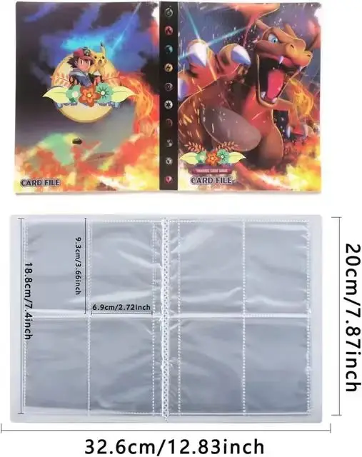 Слоты для карт Пикачу папки Poke Mon FARD Binder Высокое качество 240 ПВХ держатель Мода 888 GL 7 дней предоставлен образец