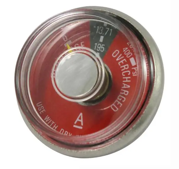 approved oxygen spiral tube pressure gauge 4000psi /medical oxygen spiral tube gauge