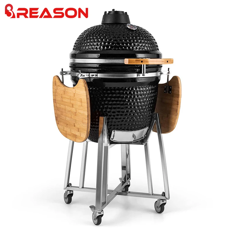 Hot Sale Kamado Grill for Sale Rotisserie Ceramic Barbecue Charcoal 25 inch Kamado BBQ Grill