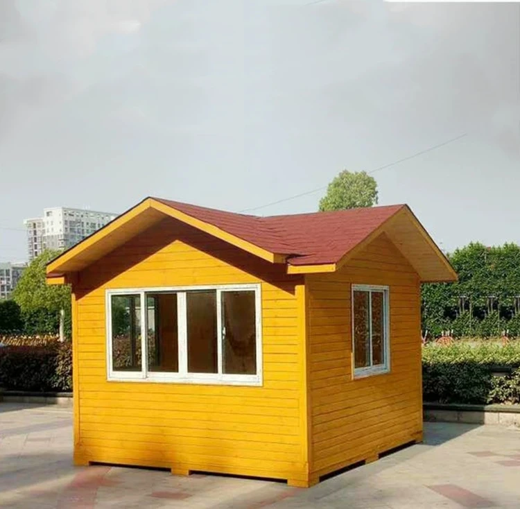 Prefabricated wooden house for living wooden garden house use for outdoor kiosk
