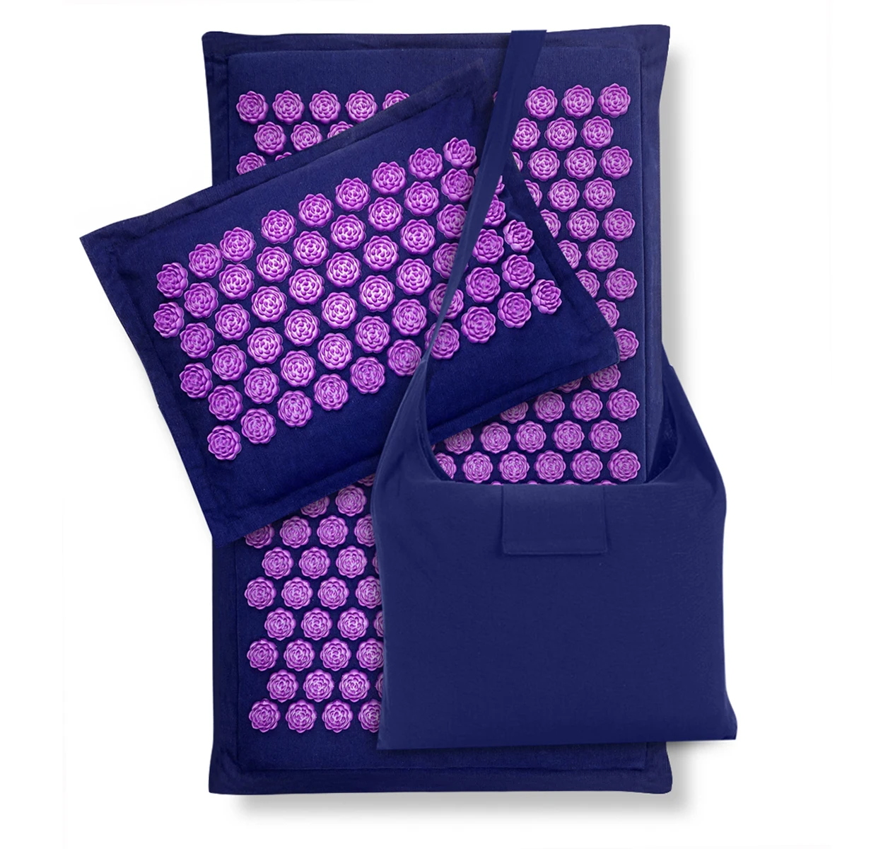 Factory Direct Natural Linen Eco Acupressure Mat Acupuncture Massage Mat and Pillow Set