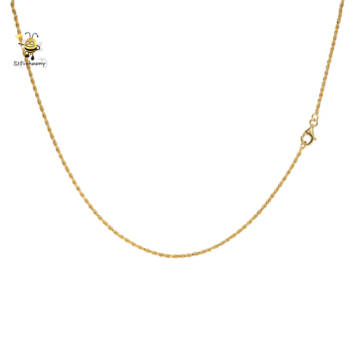 Высокое качество 100% 925 стерлингового серебра 24k позолоченная цепочка для мужчин женщин веревочный браслет колье-чокер