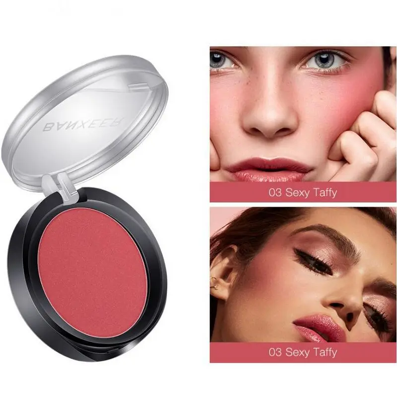 BANXEER Makeup Blush Palette 6 Colors Face Blush Peach Glow Cheek Blusher Makeup Cosmetics Long Lasting Blusher Shadow