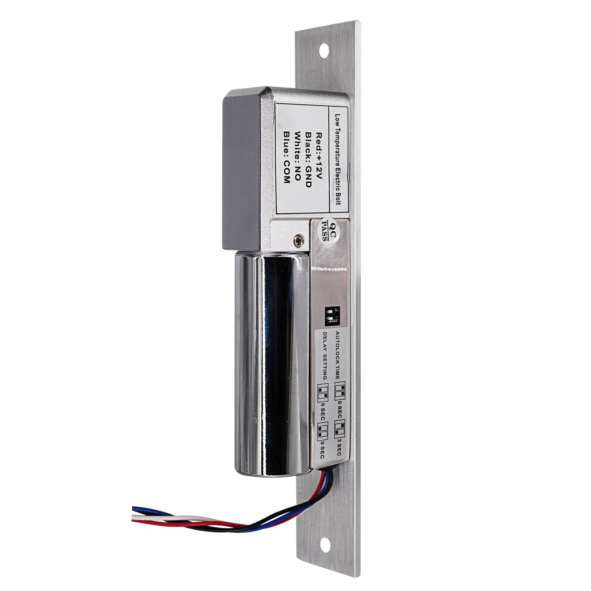 Electronic door lock stainless steel 800KG with signal and delay time for access control