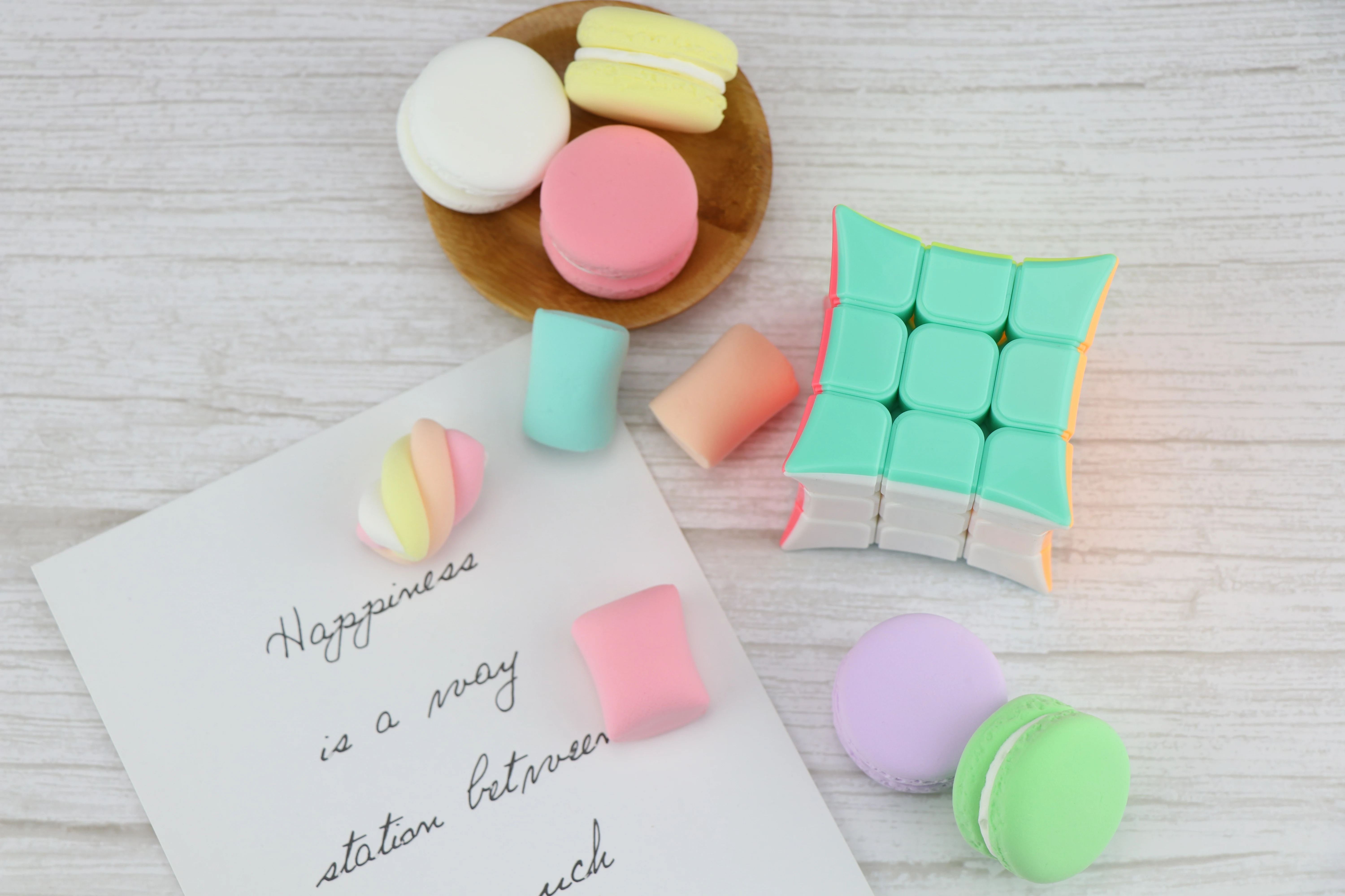 Yongjun Latest Cube King Corner Jinjiao Macaron Color Toys Professional Magic Puzzle Cube 3x3x3