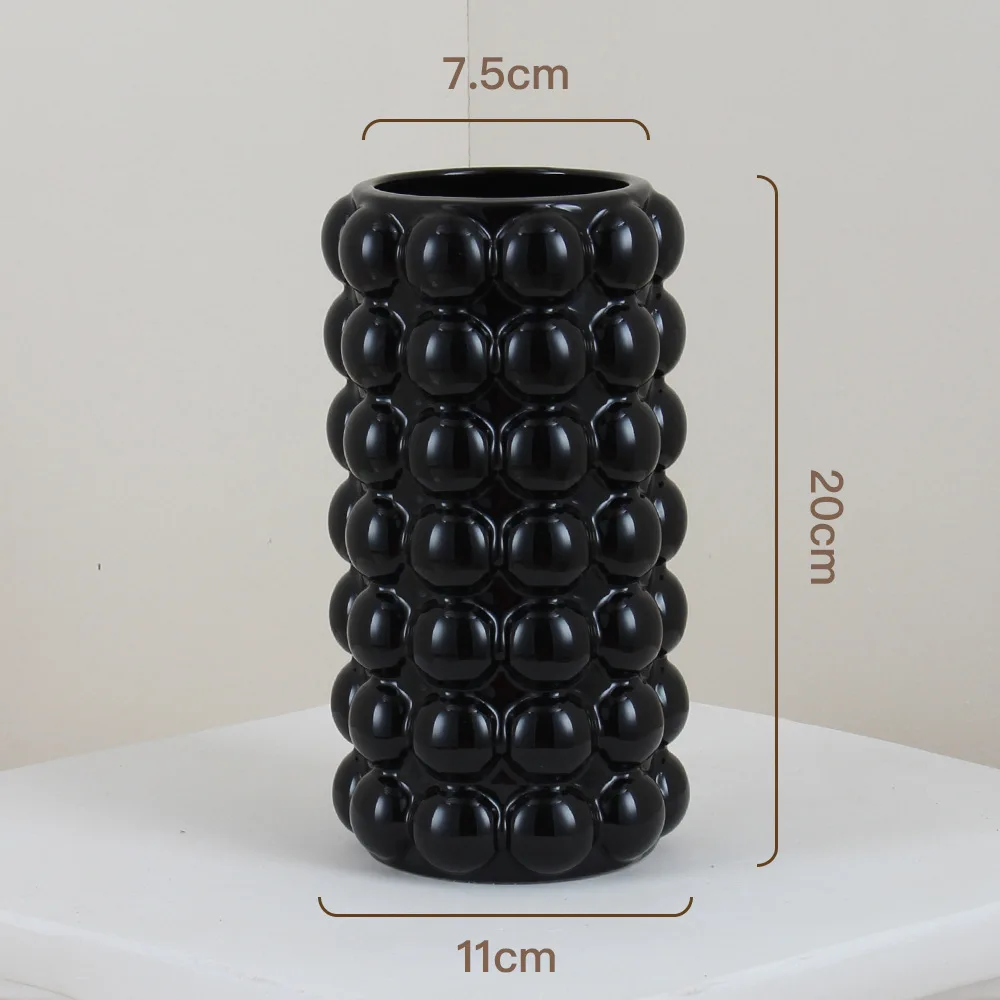 Mid-Ancient Ins Style Good-looking Ceramic Vase High Sense Hydroponic Vessel Vase Amazon Decoration Storage Container