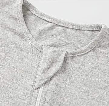 Custom Infant Autumn Winter Clothes Zipper Footie Jumper Bamboo Baby Romper Newborn Onesie for Boy