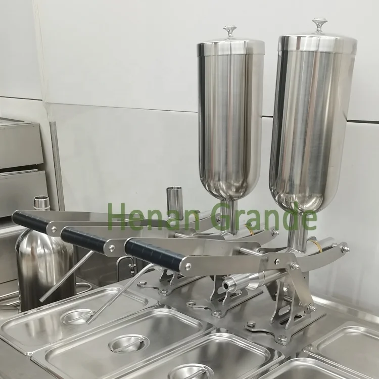Bakery Food Bread Chocolate Puff Cake Butter Donut Churros Filler Jam Peanut Butter Ice Cream Paste Filling Machines Injector