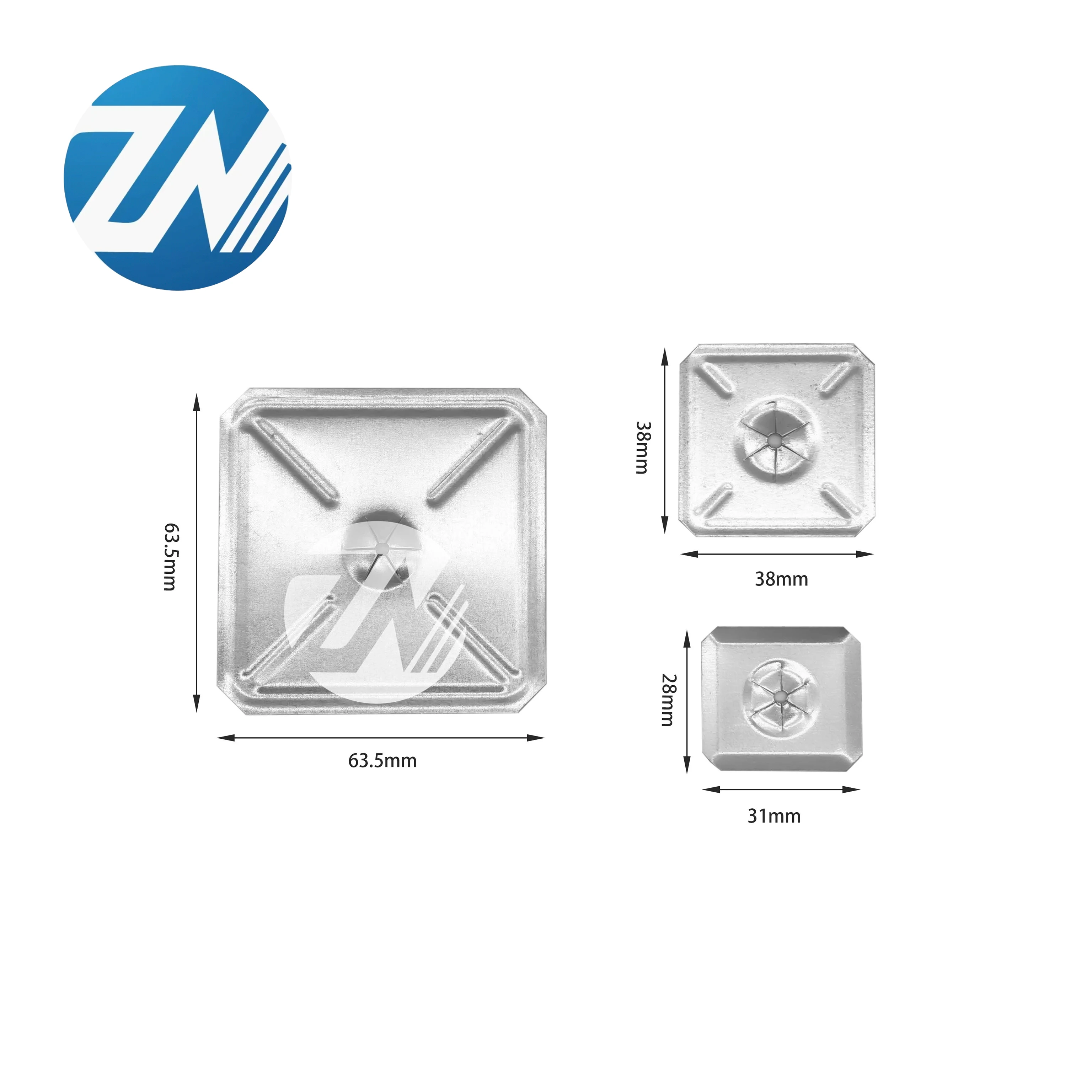 High Quality Factory Price Steel Square Self-Locking Washer Zinc Finish Wedge Style Flat Gasket Excellent Insulation