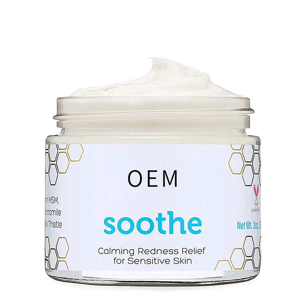 Private Label OEM Redness Skin Relief Treatment Moisturizer Erythema Soothing Face Cream