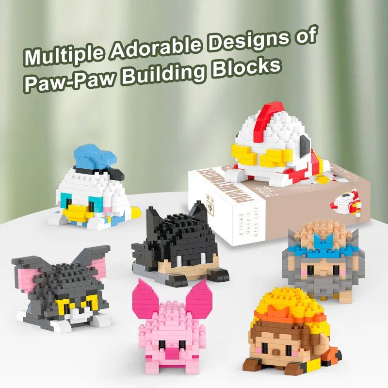 PAPA METAVERSE Cute ABS Educational Building Blocks Construction Toy with CE Certificate MOQ 100pcs Carton Packing