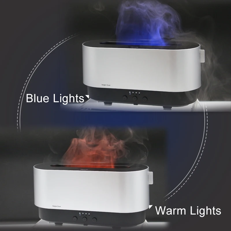 Ultrasonic air humidifier organic flame diffuser fragrance humidifier