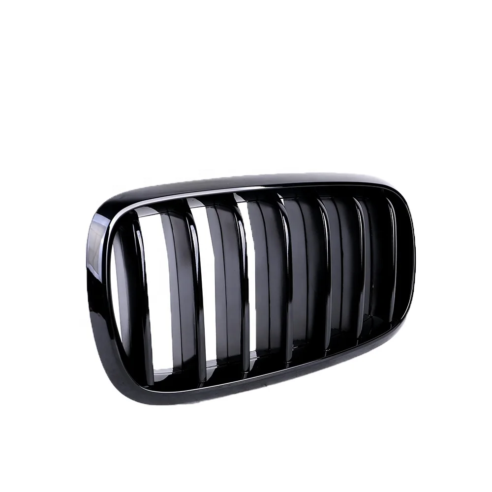 51712334708 For BMW X5 Series F16 F15 Front Kidney Shadow Line silver chrome Grille Front Bumper Grille Left