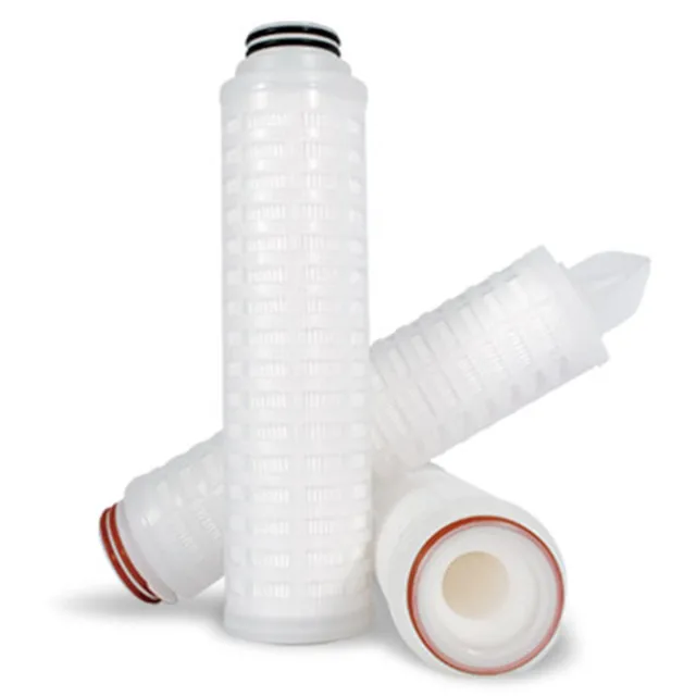 0.1/0.22/0.45/0.65 Micron Hydrophilic PTFE Membrane Filter Cartridge PTFE Filter for Sterile Process Gases filtration