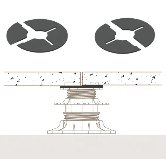 Plastic rubber shim rubber mat 2 mm thickness used under tiles for anti skid, noise mute and shock resistance XF-T510