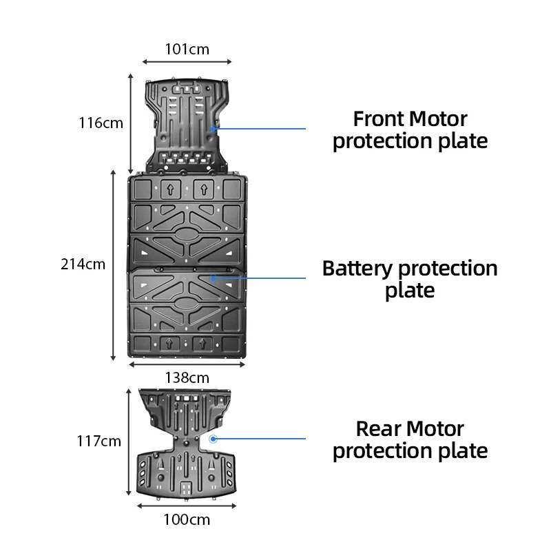 Seal Accessory Front Engine Guard Cover Skid Plate For Protection Engine Car Bottom Cover Guard For BYD Seal