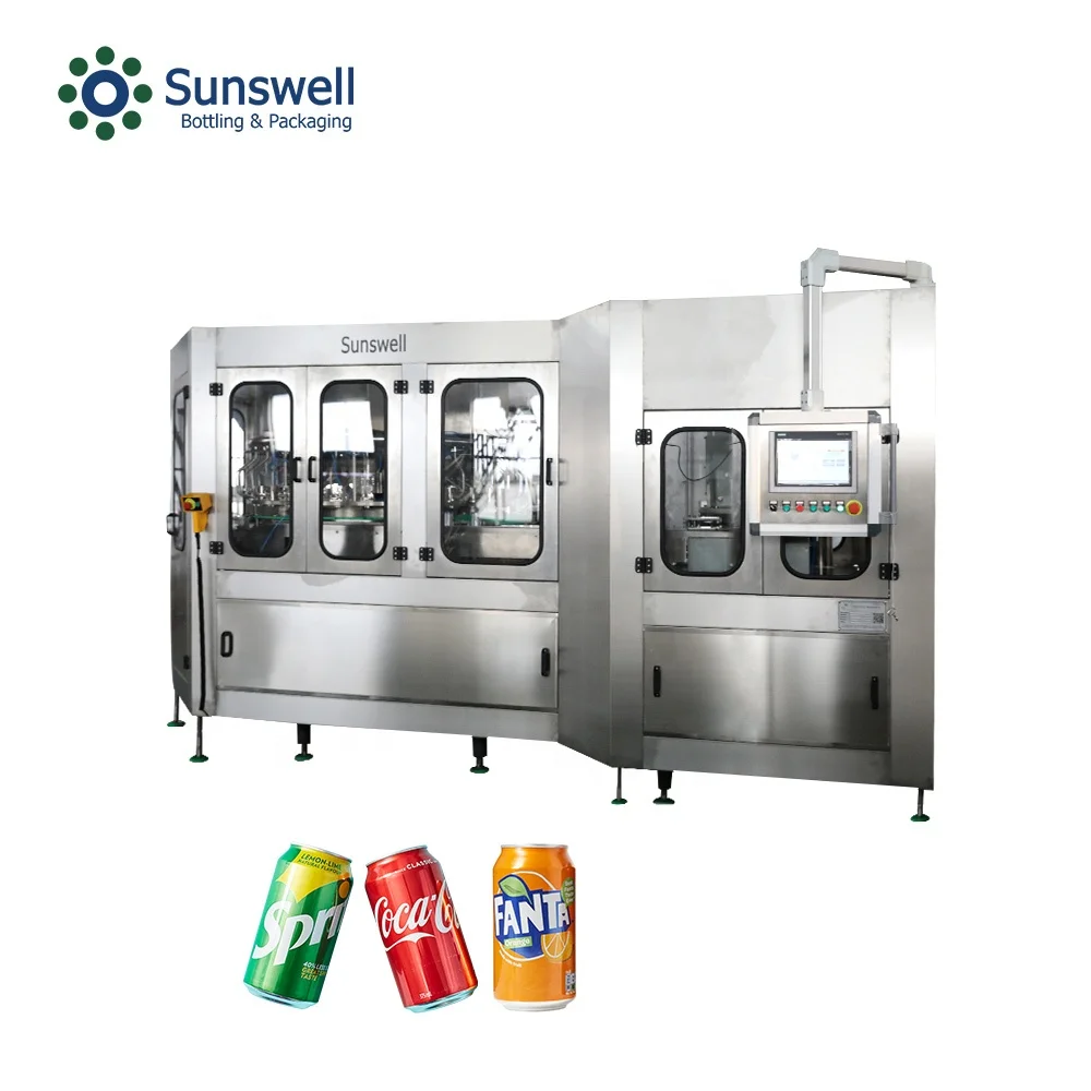 Automatic Pet Aluminum Can Filling Production Brewery Beer Canning Line