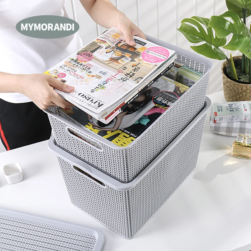 Пластиковая корзина для хранения детских игрушек, книг, мелочей, грязной одежды