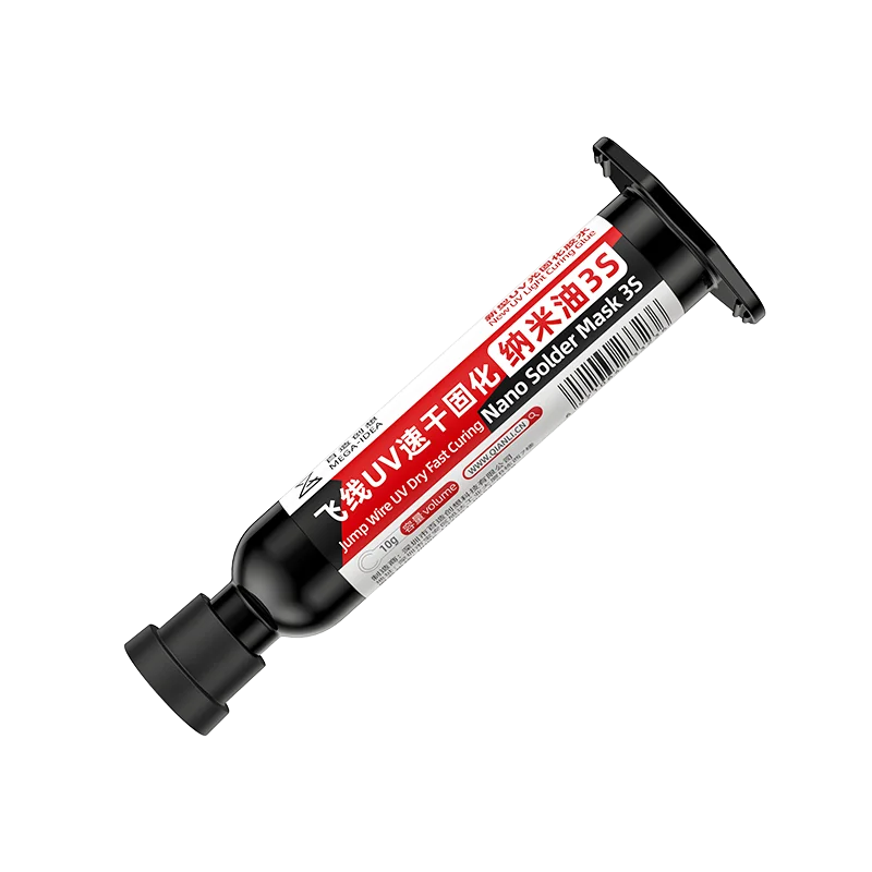 Qianli Mega-idea Jump Wire UV Dry Fast Curing Nano Solder Mask 3S for Phone Welding Maintenance Oil Soldering Paste Flux Inks
