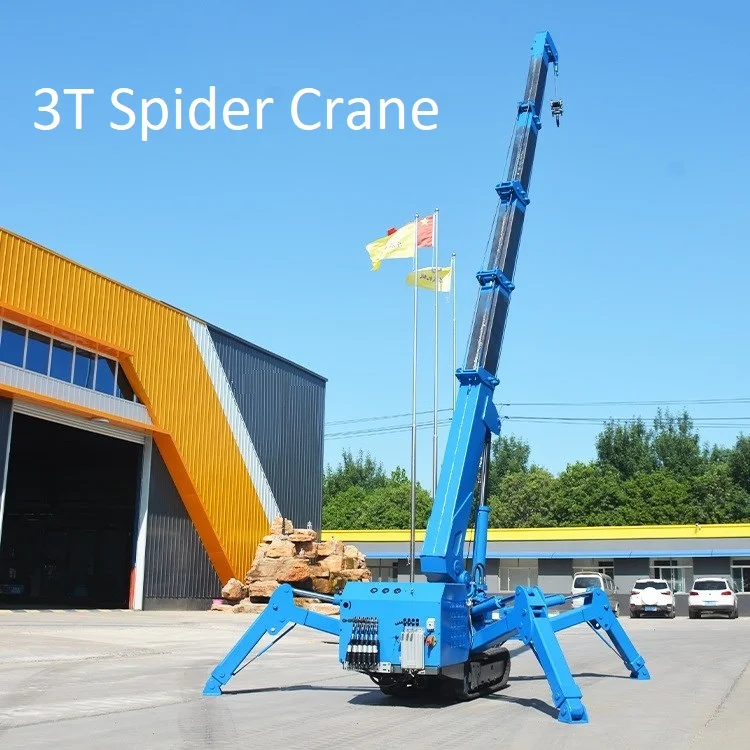Popular Construction Telescopic Jib Spider Crane 2 Ton Mini Cranes China