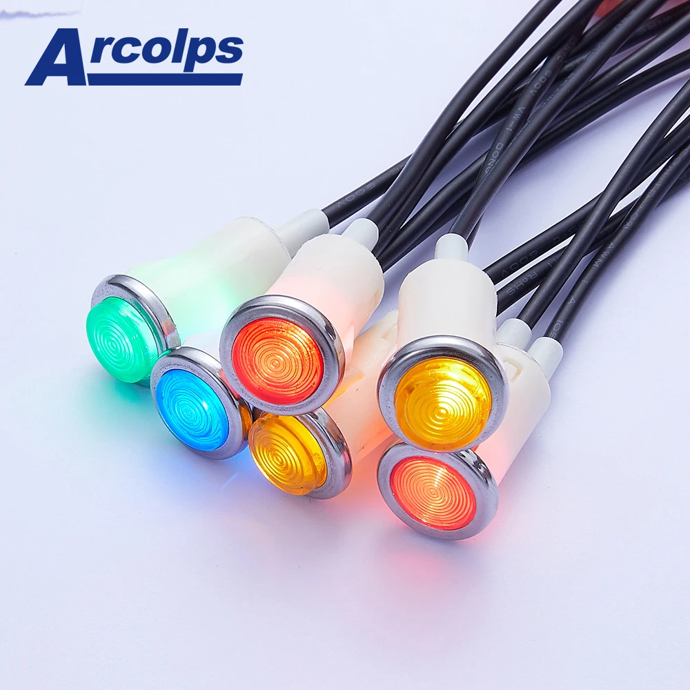 Waterproof 2v~380v Pa66 Pilot Light Led Equipment Led Indicator Lights