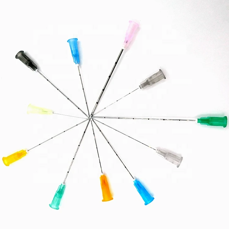 Wholesale micro cannula price 22g 50mm blunt cannula for face