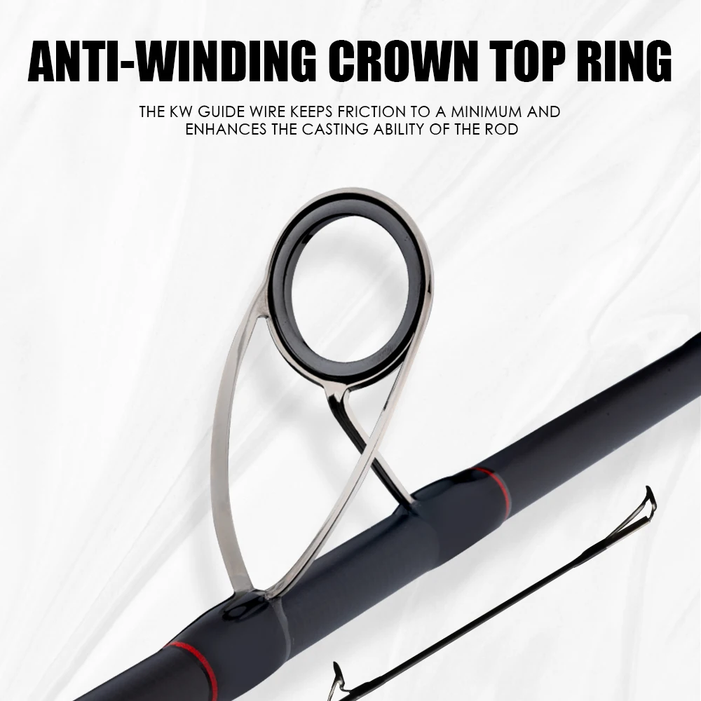 Custom Strong Carbon 2.9m 90-100g 18KG Saltwater Spinning Shore Jig Fishing Rod