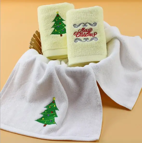 S-82 Hot selling blanket multi used cotton Christmas present cake gift face bath custom printing towel set
