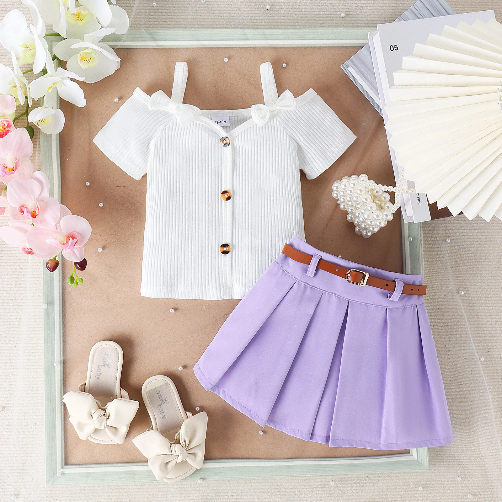 Wholesale New Fashion Summer Girls Kids Toddler Boutique Clothing Set From China