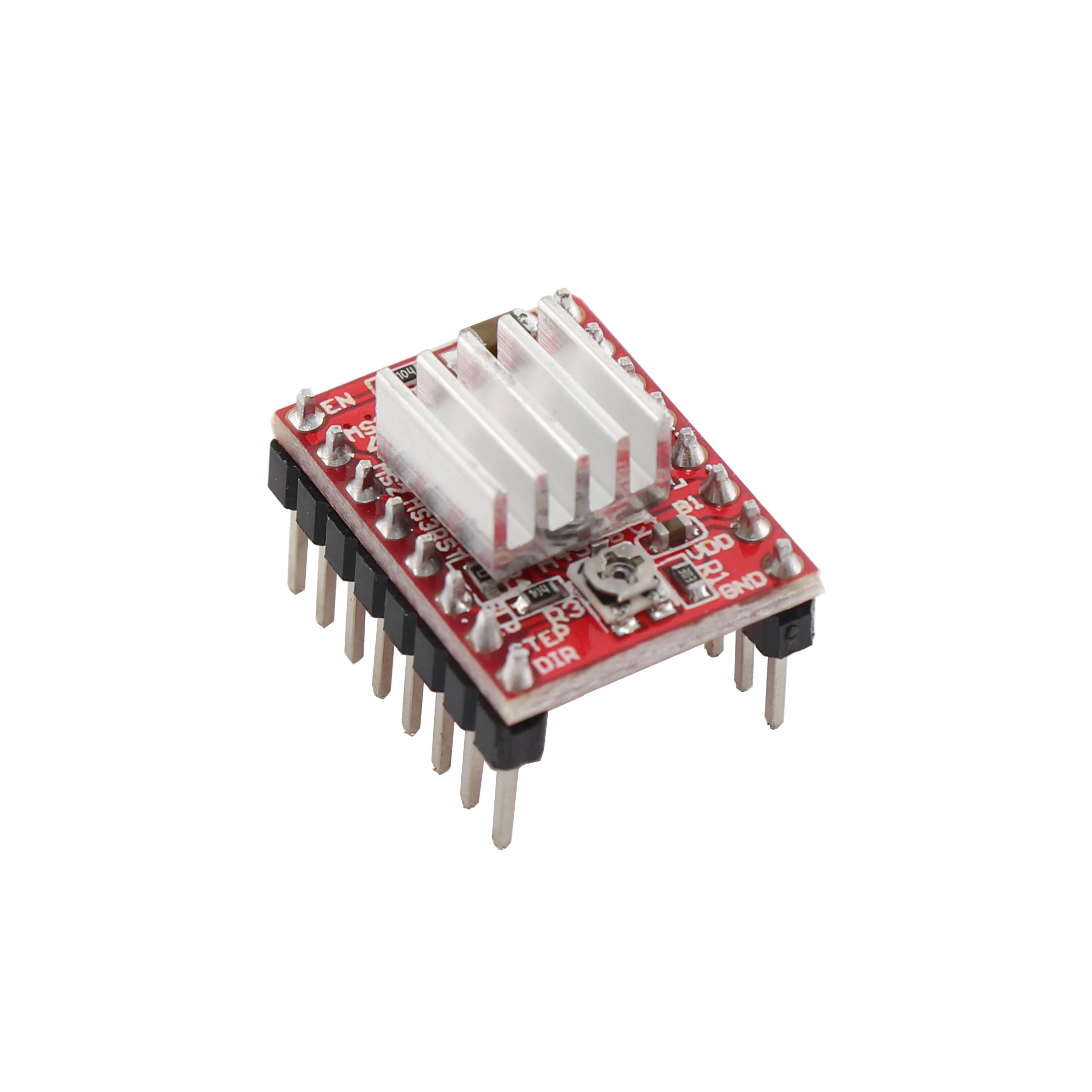 HanBuild   Stepping motor Reprap Stepper Driver A4988 Stapper motor Driver Module met Heatsink for 3D printer