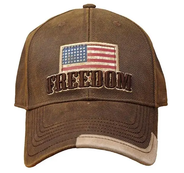Freedom Oilskin Hat With American Flag