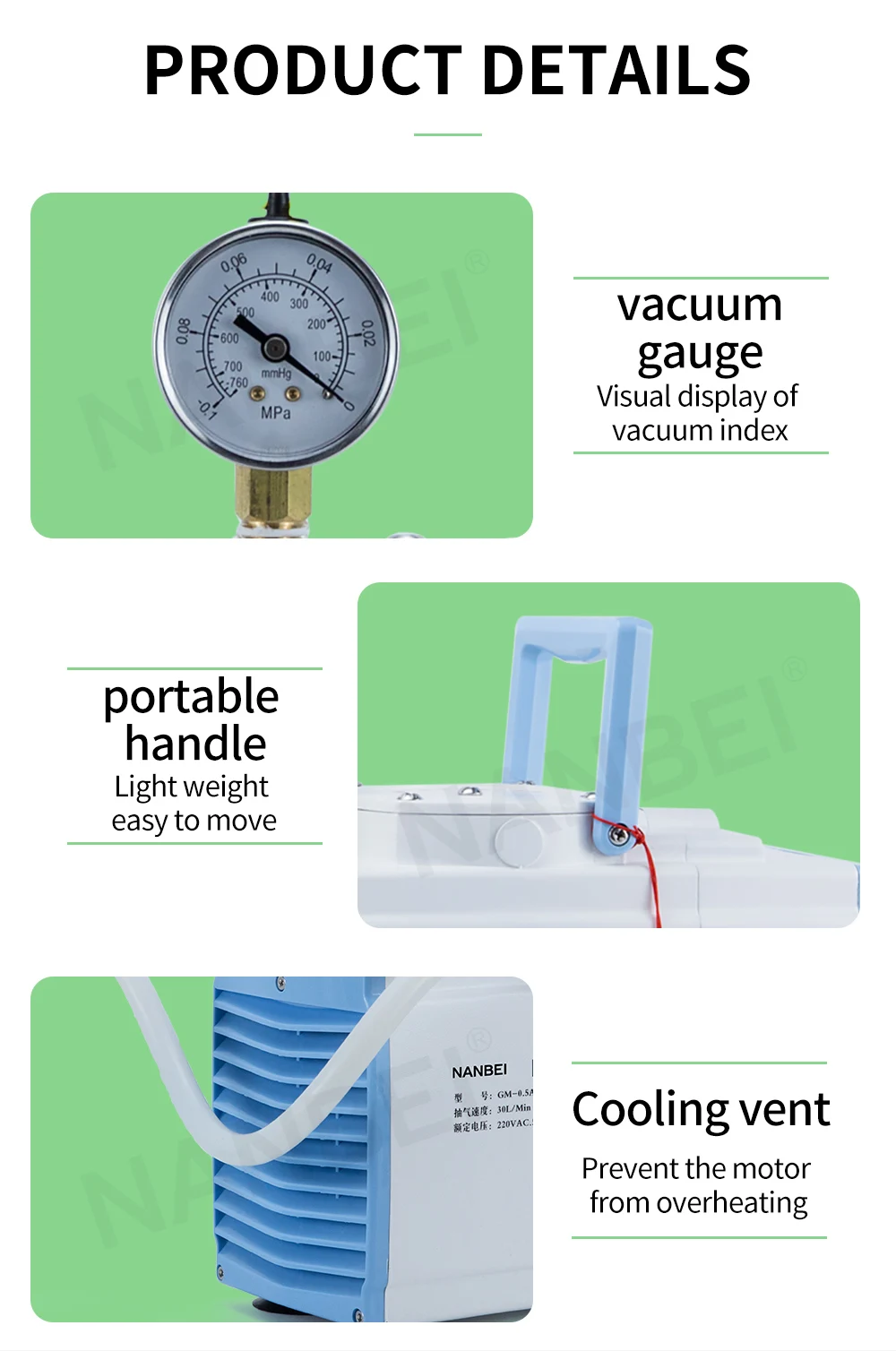 Lab micro 5v dc oilless mini air diaphragm vacuum pump