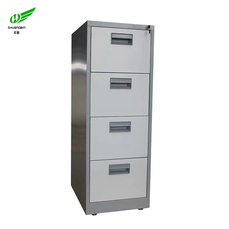Hot Sale Legal Size Funky Metal 4 Drawer Vertical Plastic Handle Locking Lateral Filing Cabinet