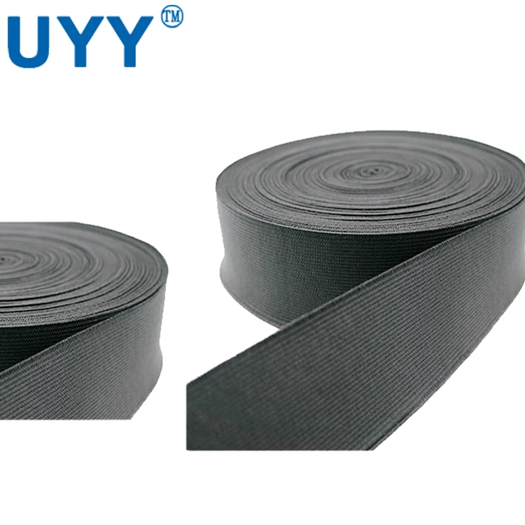 
Color Decorative Polyester Black 3cm Elastic Band for Clothing 
