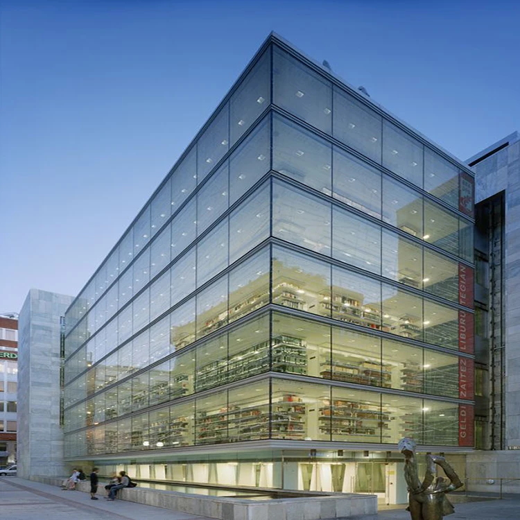 Внешнее здание SZG фасад из двойного стекла алюминиевая палочка и неитизированная система навесных стен