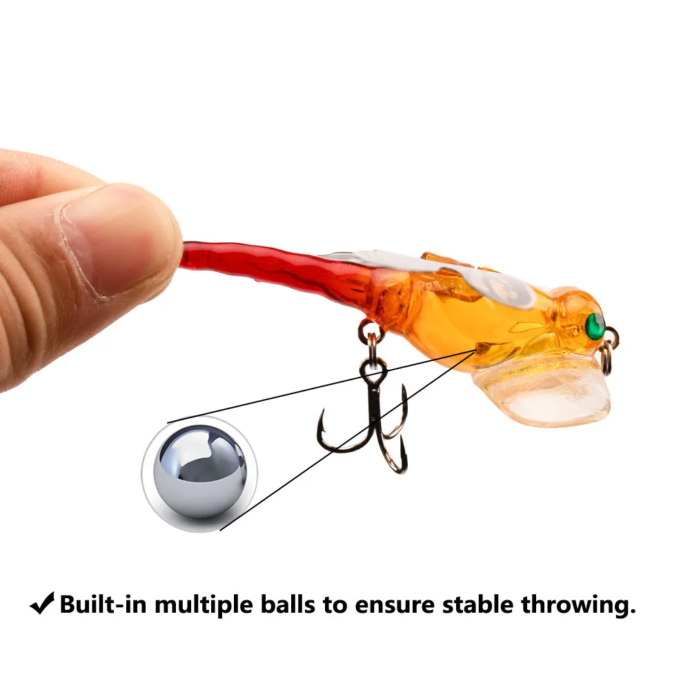 Wholesale Factory Price 7.5CM 6.2G Twitch Wobblers Lifelike Hard Bait Topwater Dragonfly Insect Fishing Lure