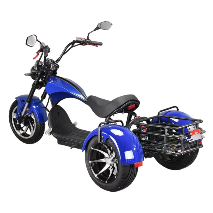 Tricycle with shelf battery car three-wheeled electric scooter for the elderly