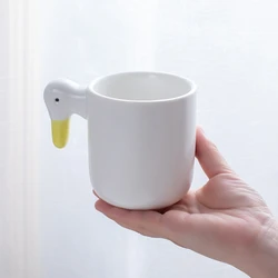 Customized Ceramic Animal Coffee Mug Creative Thick Porcelain Milk Tea Mugs And Cups