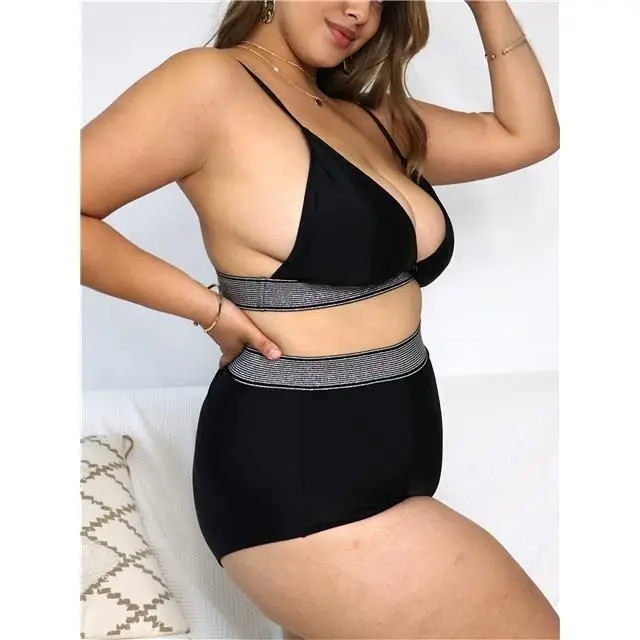 The New Hot sexy girl wallpaper bikini Swimsuit plus size bikini swimwear swimming suit sexy bikini high waisted swimsuit
