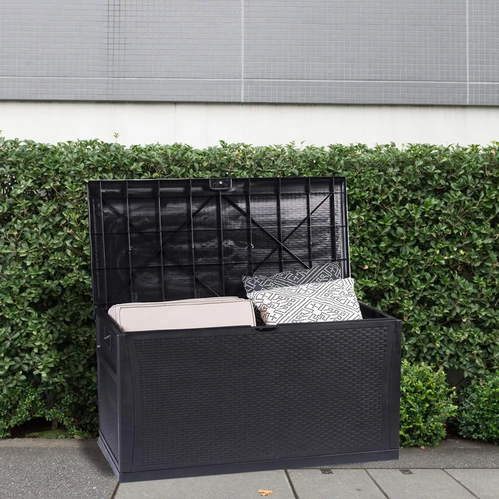 Outdoor Storage Box Patio Furniture Large Garage Lock Bench Container