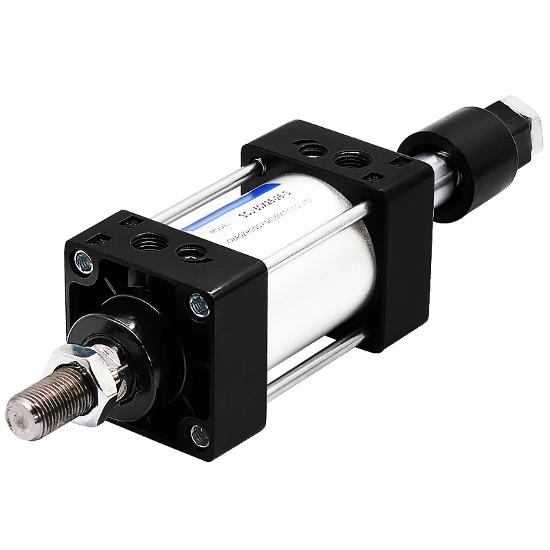 SCJ63 Series Bore Size 63mm Adjustable Stroke 25 to 300mm Aluminum Alloy Double Acting Standard Air Pneumatic Cylinder