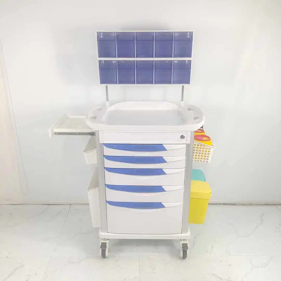 High quality ABS rescue medicine delivery vehicle with medicine lattice multi-function medical cart
