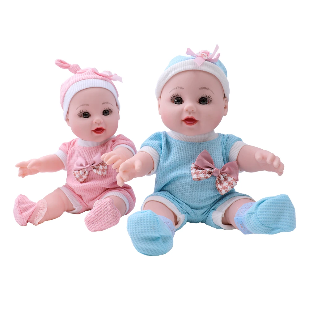 Tusalmo mini cute lovely dolls naked baby doll wholesale price high quality vinyl  silicone reborn dolls with open eyes