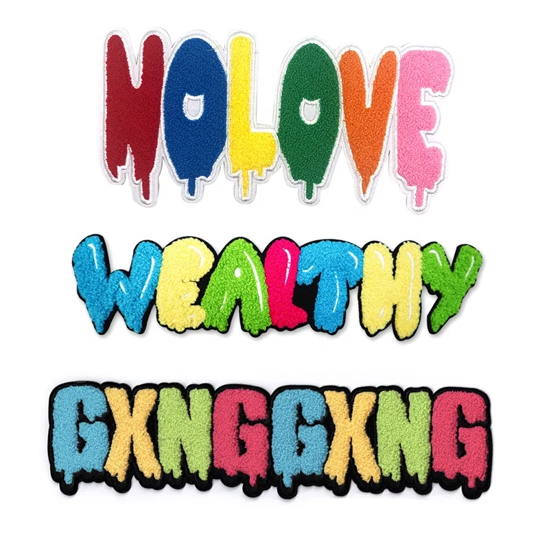 Товары для вышивки, индивидуальный сервис, аппликация с вышивкой логотипа, нашивки с синелевыми буквами для одежды