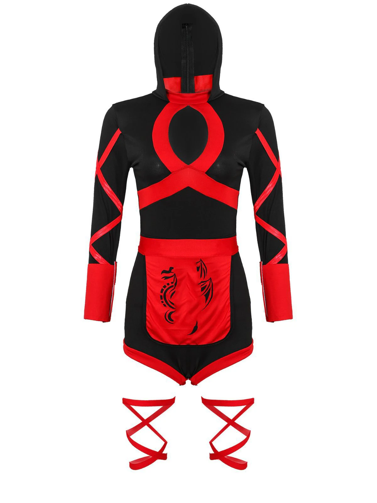 Female Samurai Suit Costume Halloween Costume Movie Dragon Performance Wear Ninja Suit Carnival Costume